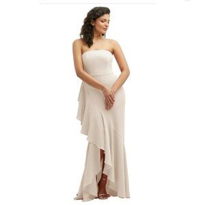 Cream Strapless Dress perfect for Bride to Be Size 10 Style BB142